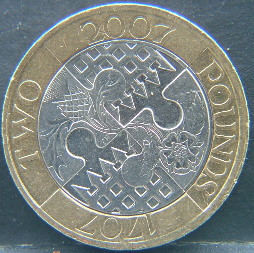 Additional view 1 of 🇬🇧 United Kingdom – Monarchs and Milestones 2 Pounds 2007 coin