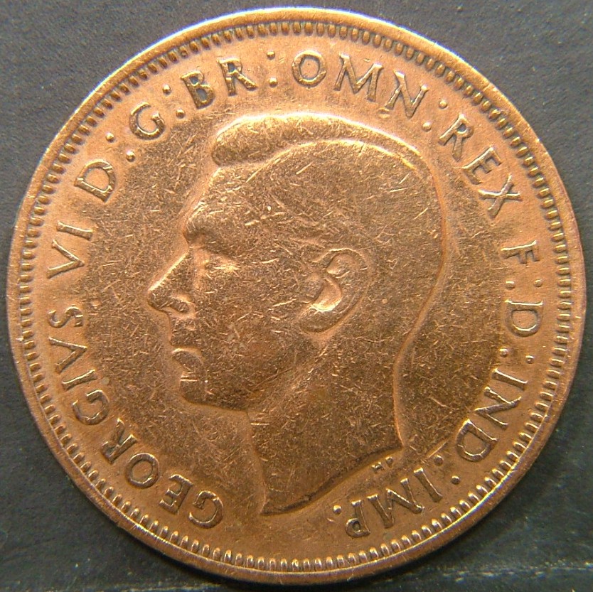 Back side of 🇬🇧 GREAT BRITAIN – Monarchs and Milestones Half Penny 1943 coin