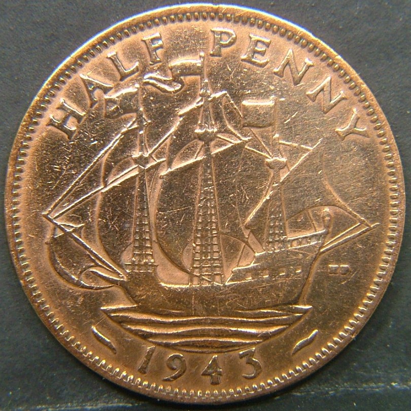 Additional view 2 of 🇬🇧 GREAT BRITAIN – Monarchs and Milestones Half Penny 1943 coin
