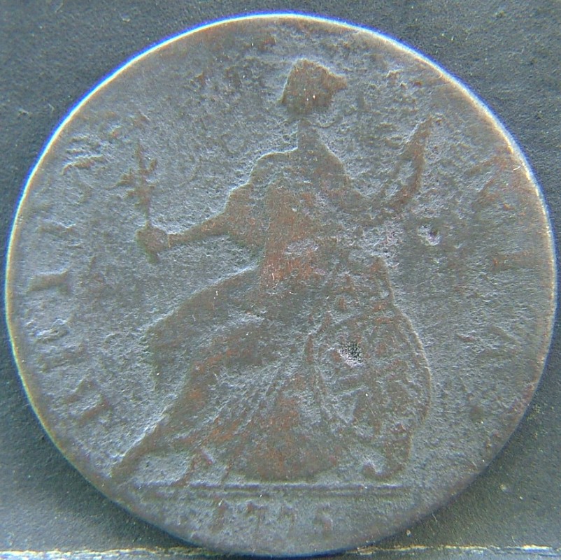 Additional view 1 of 🇬🇧 United Kingdom – Monarchs and Milestones Half Penny 1775 coin