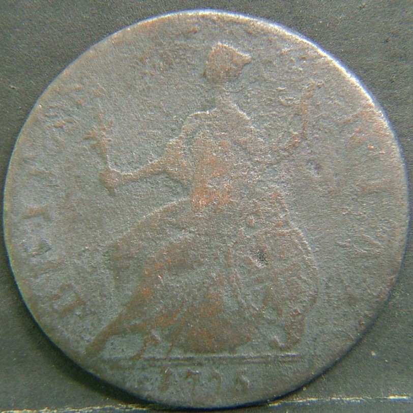 Additional view 2 of 🇬🇧 United Kingdom – Monarchs and Milestones Half Penny 1775 coin
