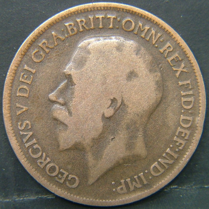 Back side of 🇬🇧 United Kingdom – Monarchs and Milestones 1 Penny 1917 coin
