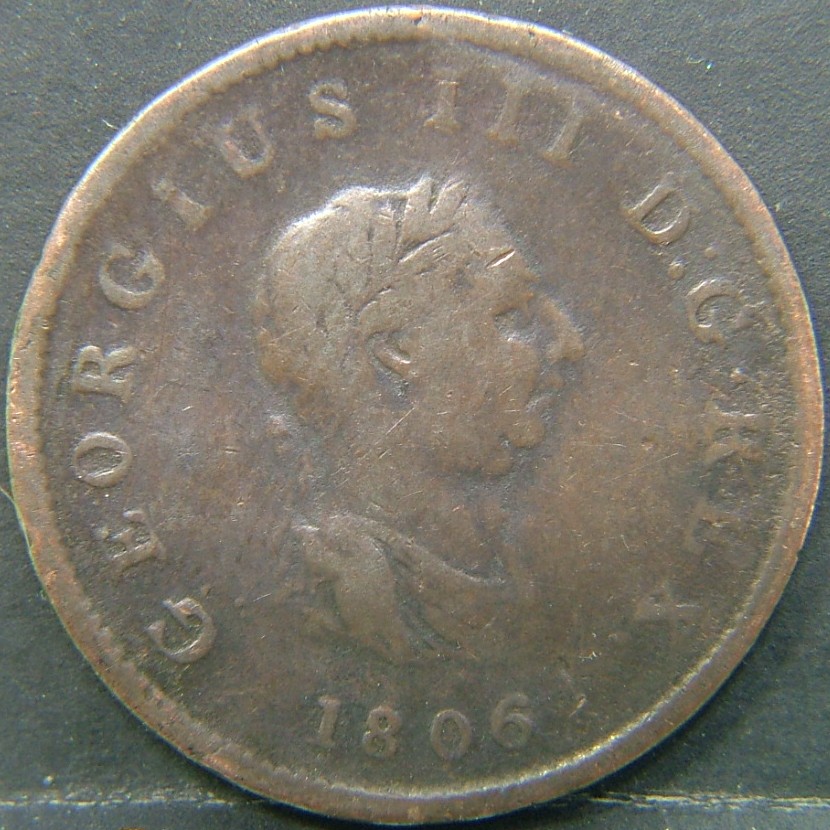 Back side of 🇬🇧 United Kingdom – Monarchs and Milestones Farthing 1806 coin