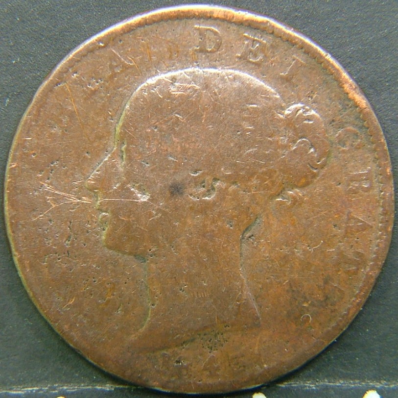 Back side of 🇬🇧 United Kingdom – Monarchs and Milestones Farthing 1843 coin