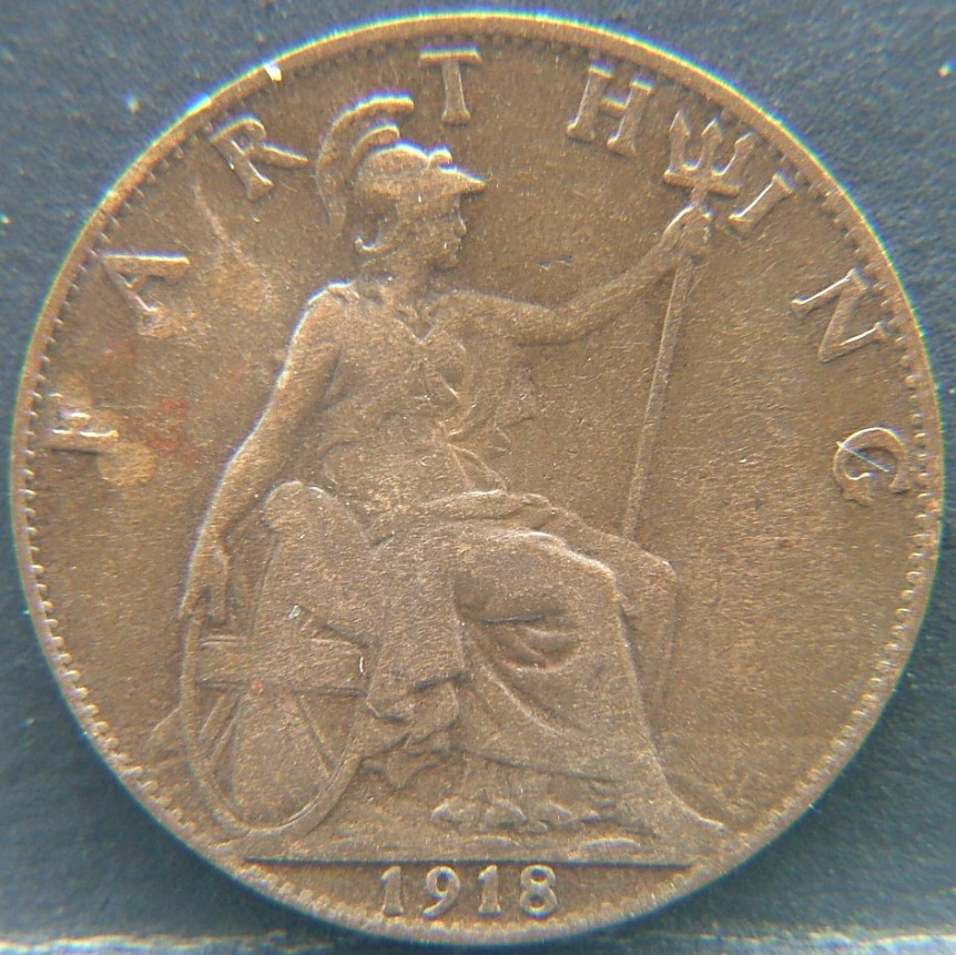 Additional view 2 of 🇬🇧 United Kingdom – Monarchs and Milestones 1 Farthing 1918 coin