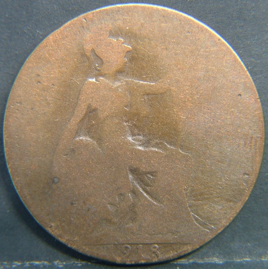 Additional view 2 of 🇬🇧 United Kingdom – Monarchs and Milestones Half Penny 1918 coin