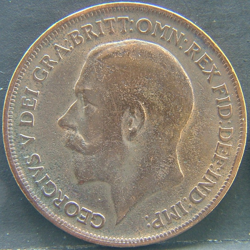 Front side of 🇬🇧 GREAT BRITAIN – Monarchs and Milestones 1 Penny 1916 coin