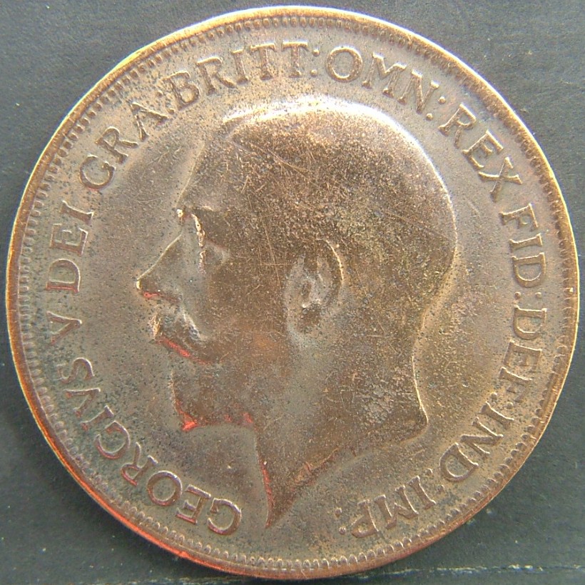 Back side of 🇬🇧 GREAT BRITAIN – Monarchs and Milestones 1 Penny 1916 coin