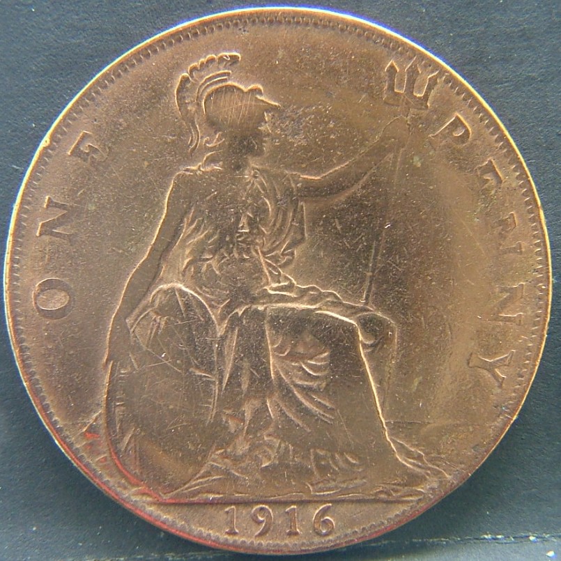 Additional view 1 of 🇬🇧 GREAT BRITAIN – Monarchs and Milestones 1 Penny 1916 coin