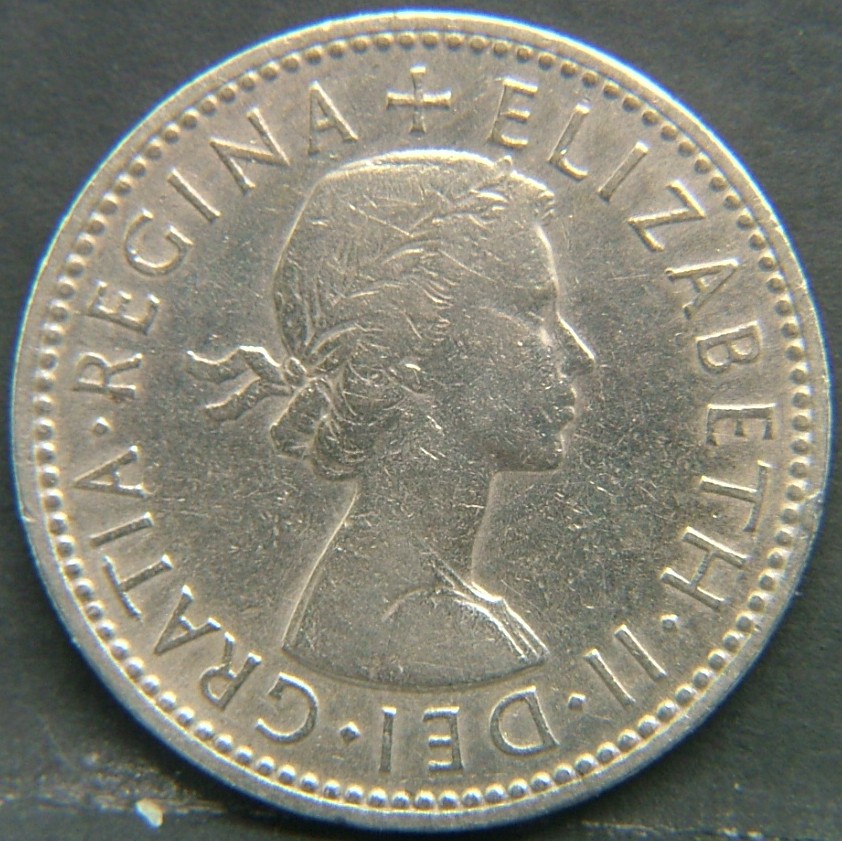 Back side of 🇬🇧 GREAT BRITAIN – Monarchs and Milestones 1 Shilling Scot 1954 coin
