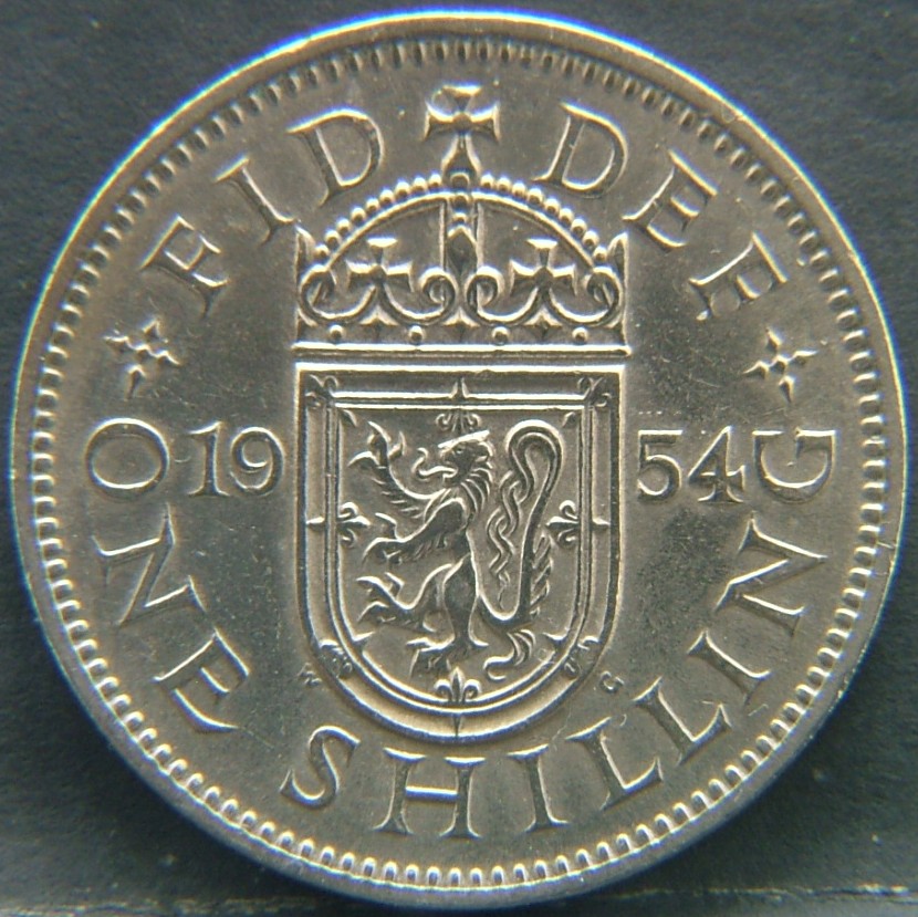 Additional view 1 of 🇬🇧 GREAT BRITAIN – Monarchs and Milestones 1 Shilling Scot 1954 coin