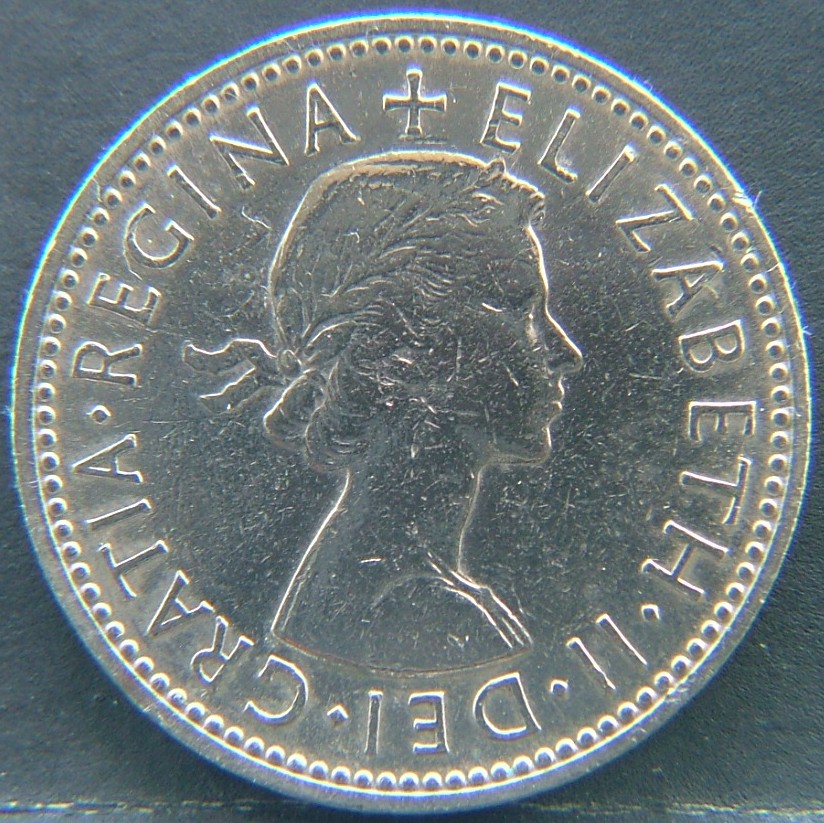 Front side of 🇬🇧 GREAT BRITAIN – Monarchs and Milestones 1 Shilling Eng 1955 coin