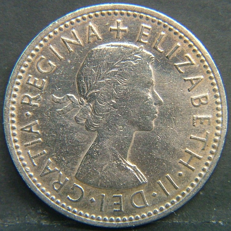 Back side of 🇬🇧 GREAT BRITAIN – Monarchs and Milestones 1 Shilling Eng 1956 coin