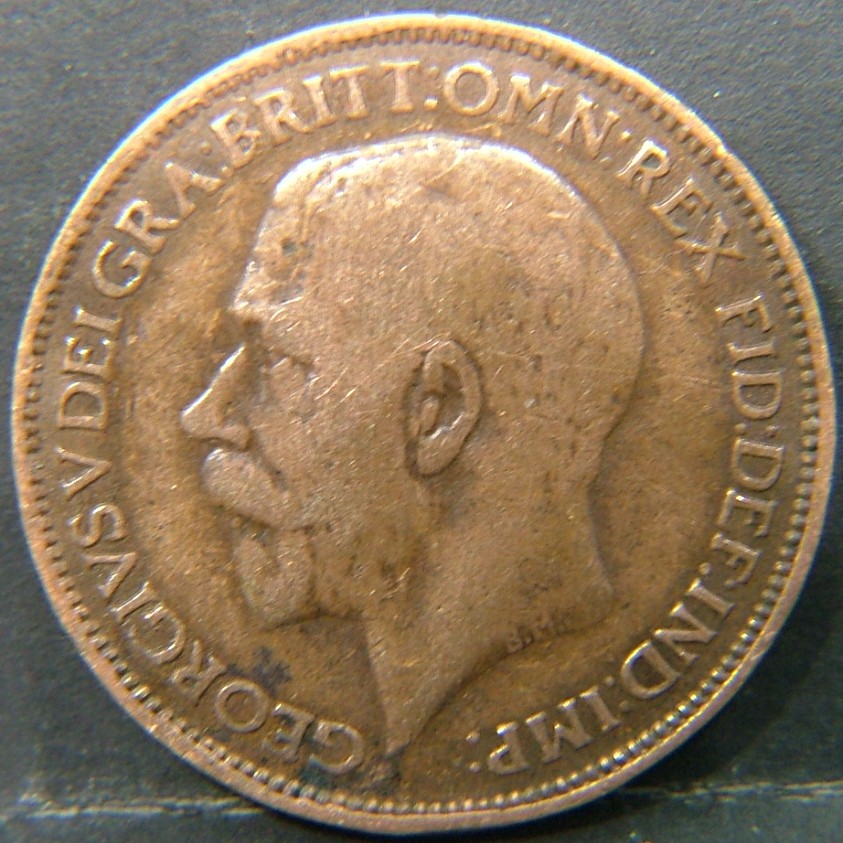 Back side of 🇬🇧 United Kingdom – Monarchs and Milestones Farthing 1925 coin