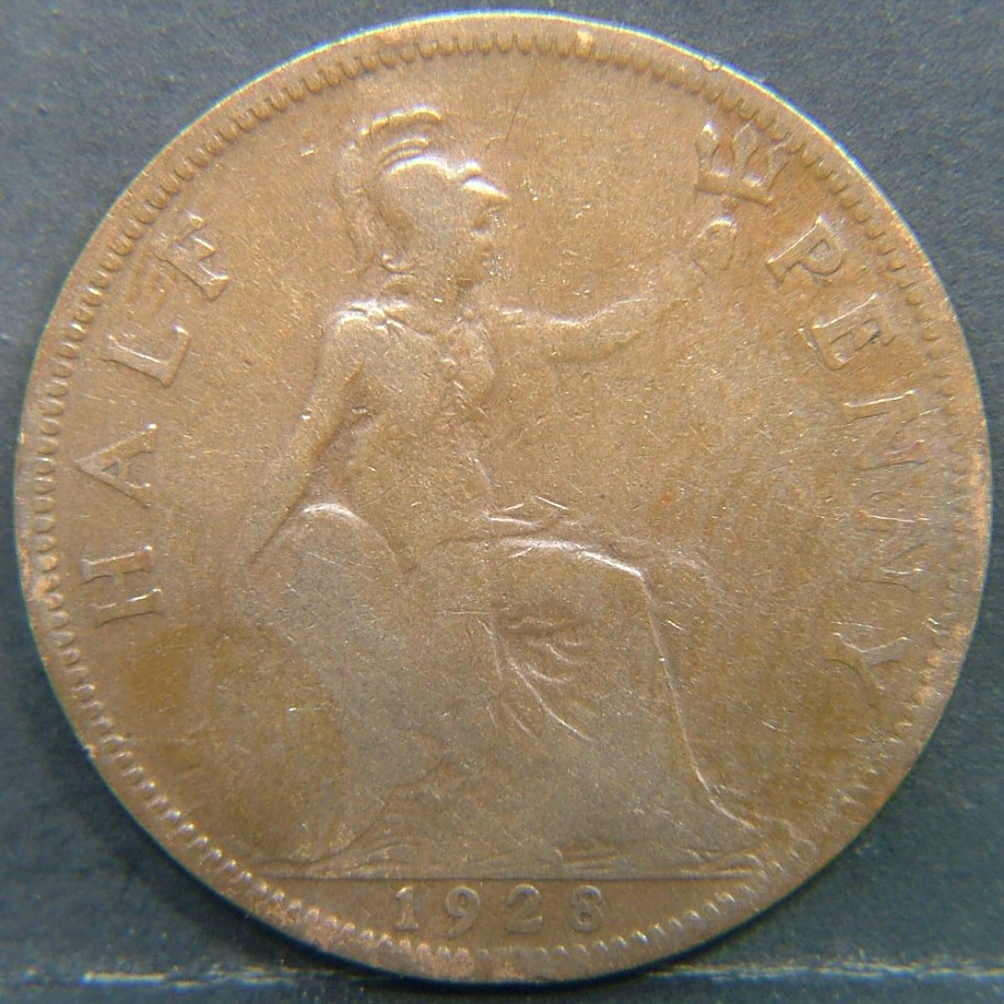 Additional view 2 of 🇬🇧 United Kingdom – Monarchs and Milestones Half Penny 1928 coin