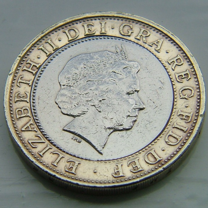 Back side of Great Britain 2 Pounds 2006 coin