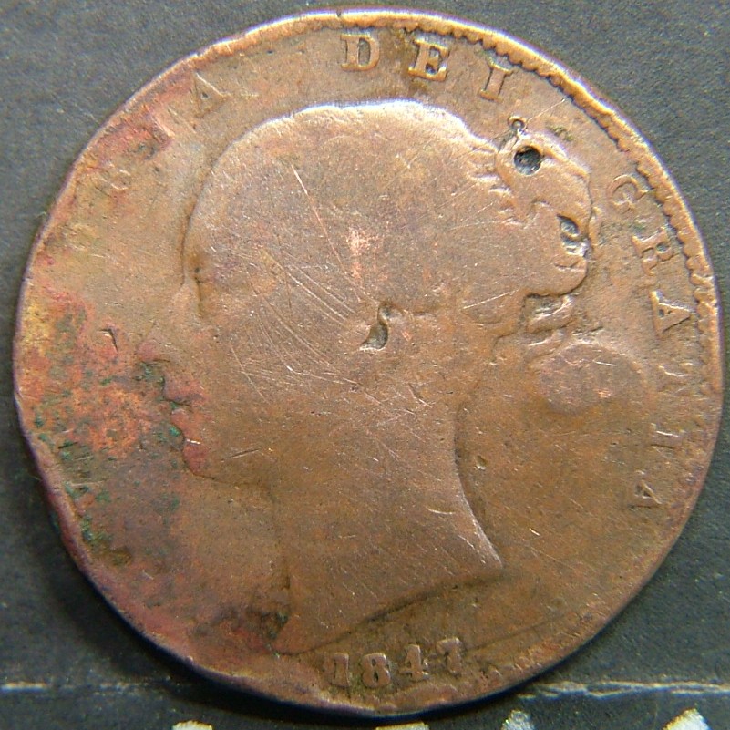 Back side of 🇬🇧 United Kingdom – Monarchs and Milestones Farthing 1847 coin