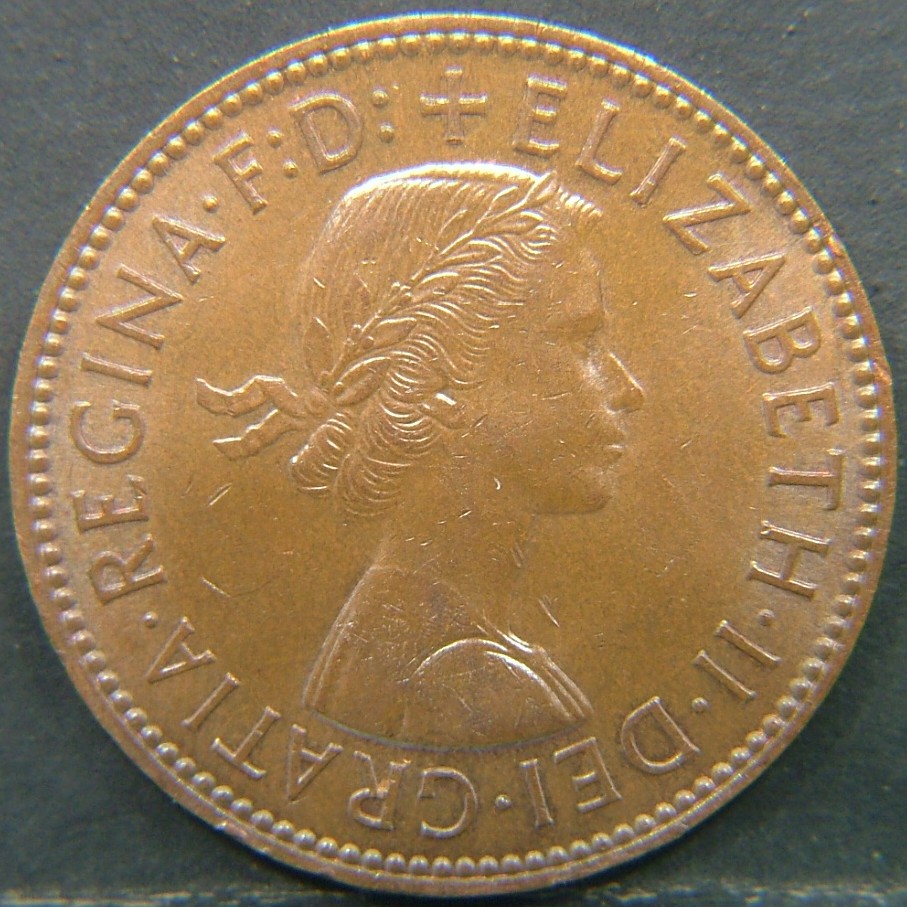 Back side of 🇬🇧 United Kingdom – Monarchs and Milestones Half Penny 1959 coin