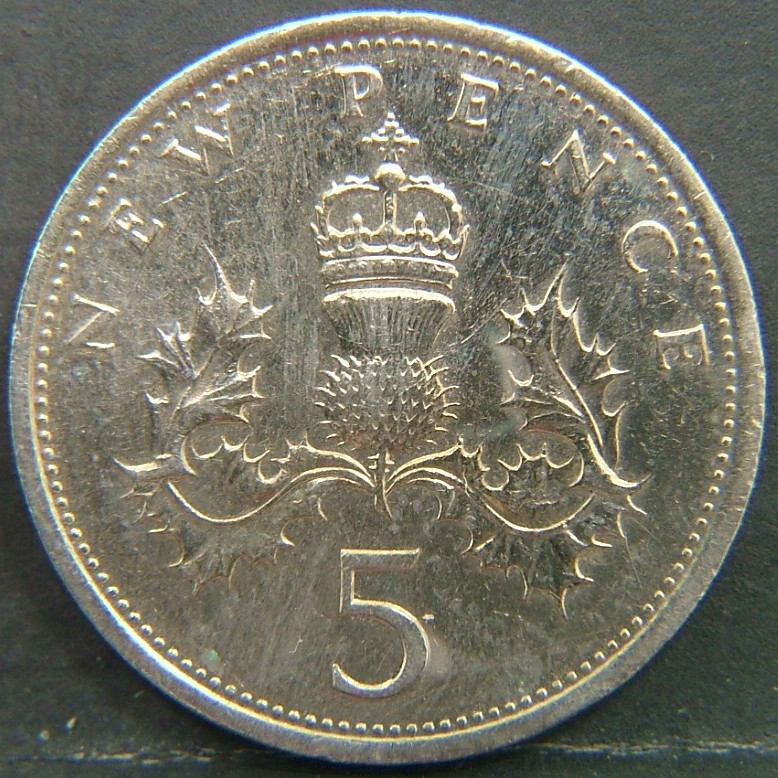 Additional view 2 of 🇬🇧 GREAT BRITAIN – Monarchs and Milestones 5 Pence 1975 coin