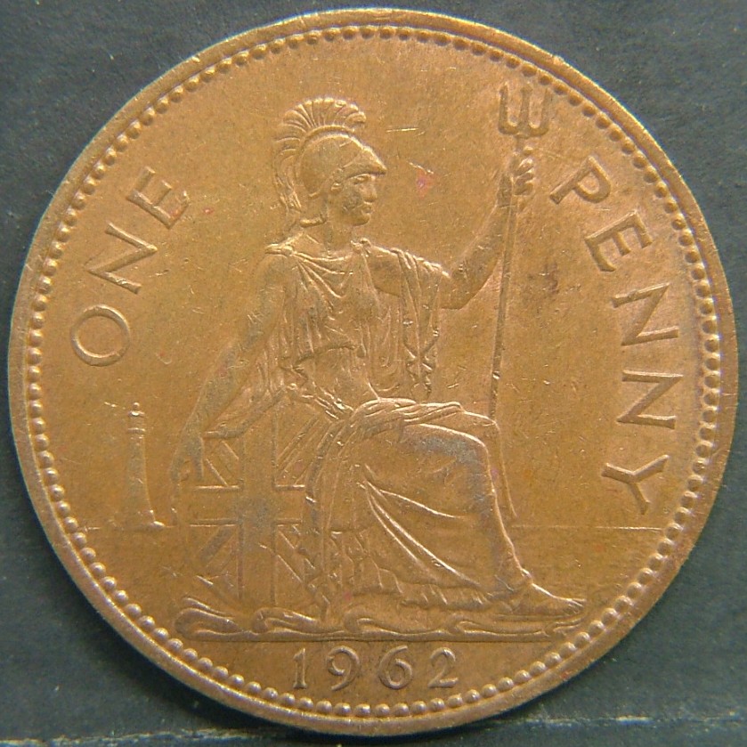 Additional view 1 of 🇬🇧 United Kingdom – Monarchs and Milestones 1 Penny 1962 coin