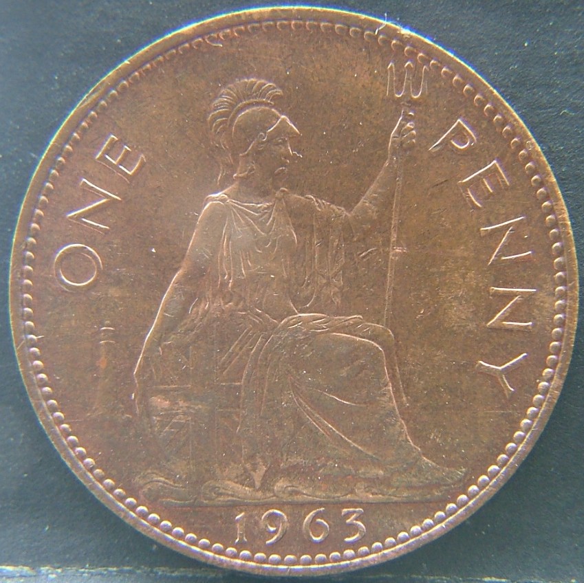 Front side of 🇬🇧 United Kingdom – Monarchs and Milestones 1 Penny 1936 coin