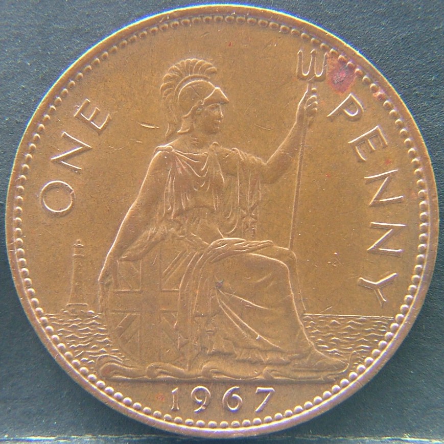 Additional view 1 of 🇬🇧 United Kingdom – Monarchs and Milestones 1 Penny 1967 coin