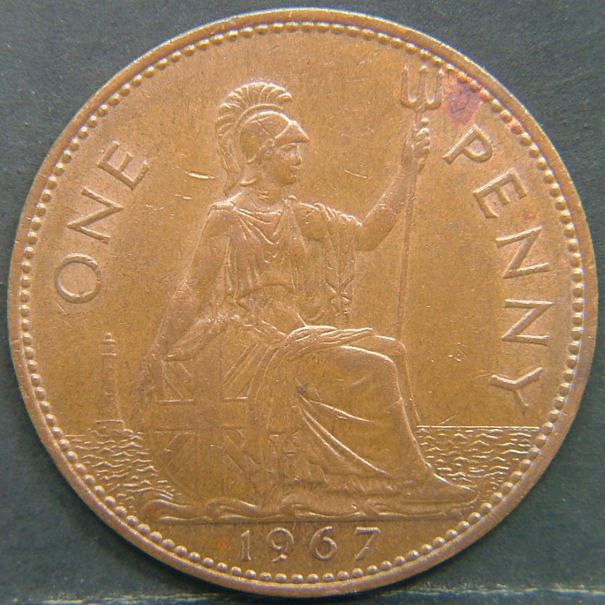 Additional view 2 of 🇬🇧 United Kingdom – Monarchs and Milestones 1 Penny 1967 coin