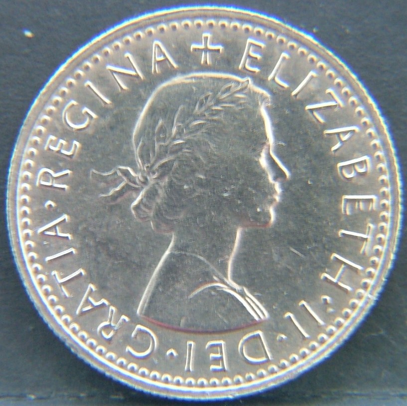 Front side of 🇬🇧 GREAT BRITAIN – Monarchs and Milestones 6 Pence 1965 coin