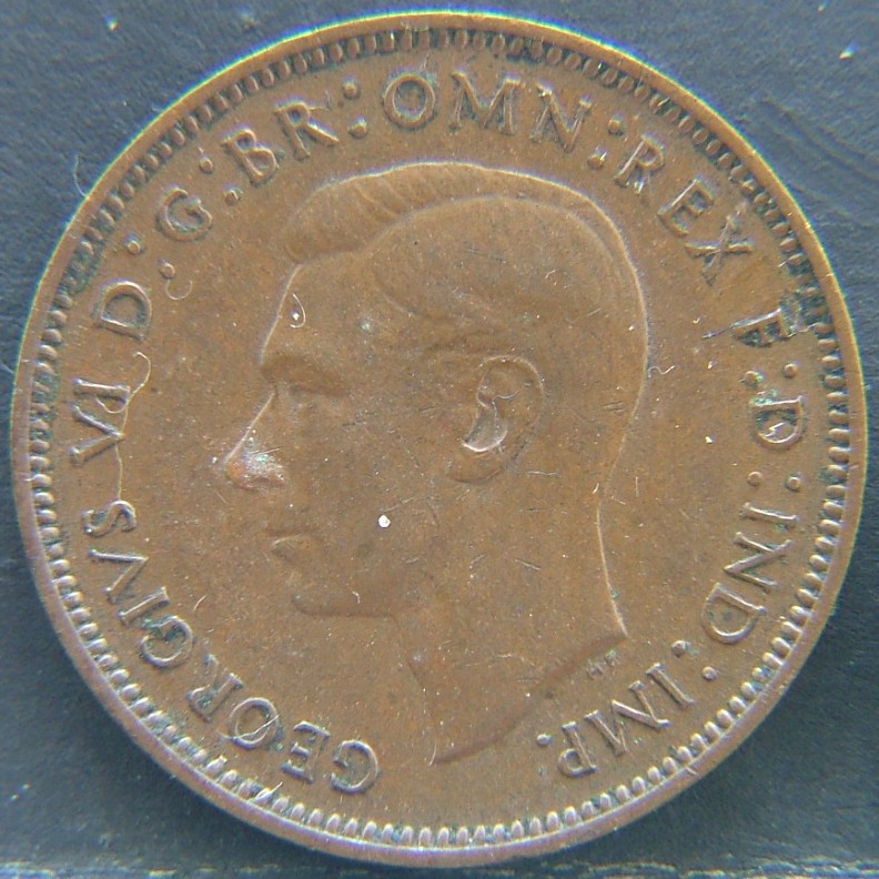 Front side of 🇬🇧 GREAT BRITAIN – Monarchs and Milestones 1 Farthing 1941 coin