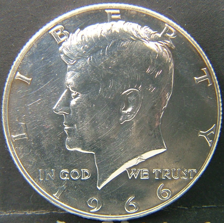 Back side of 🇺🇸 USA – Coins of the United States Half Dollar 1966 coin