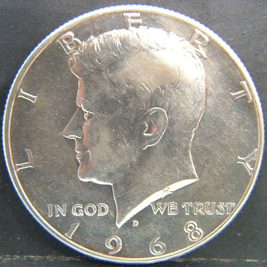 Back side of 🇺🇸 USA – Coins of the United States Half Dollar 1968 coin