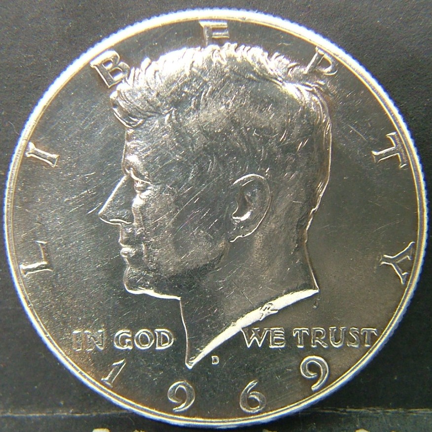 Back side of 🇺🇸 USA – Coins of the United States Half Dollar 1969 coin