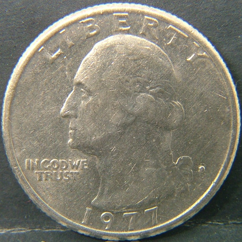 Back side of 🇺🇸 USA – Coins of the United States 25 Cents 1977 coin