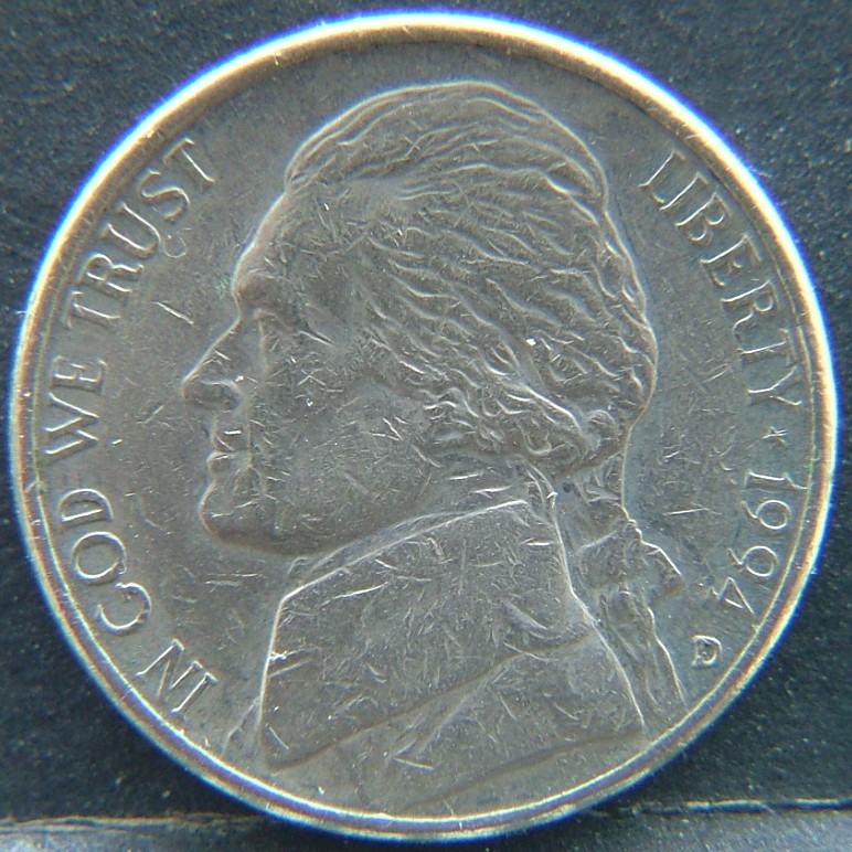 Front side of 🇺🇸 USA – Coins of the United States 5 Cents "D" 1994 coin