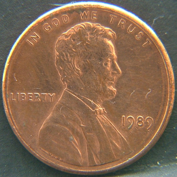 Front side of 🇺🇸 USA – Coins of the United States 1 Cent 1989 coin