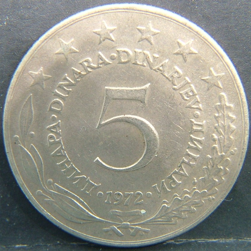 Additional view 1 of 🇾🇪 YUGOSLAVIA – From Unity to Dissolution 5 Dinara 1972 coin